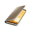 Samsung-Clear-View-Standing-Flip-Cover-For-Galaxy-S8-Gold-Color