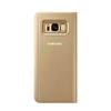 Samsung-Clear-View-Standing-Flip-Cover-For-Galaxy-S8-Gold