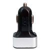 USB Car Charger with 3 Port Black Color