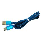 کابل شارژ گوشی موبایل USB Type C آبی